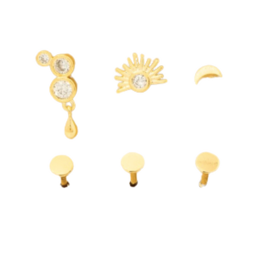 Flat Back 3 Piece Ear Stack (Copy)