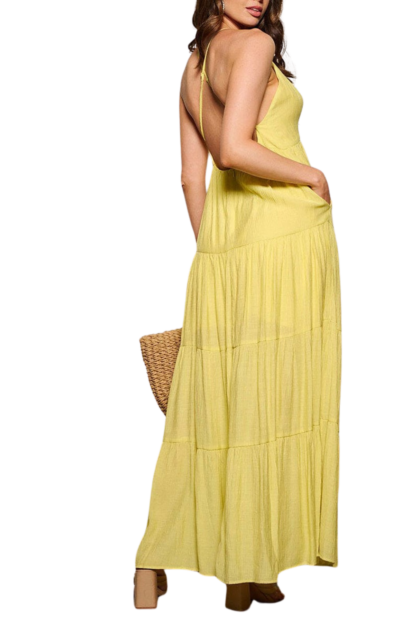 Open Back Maxi Dress