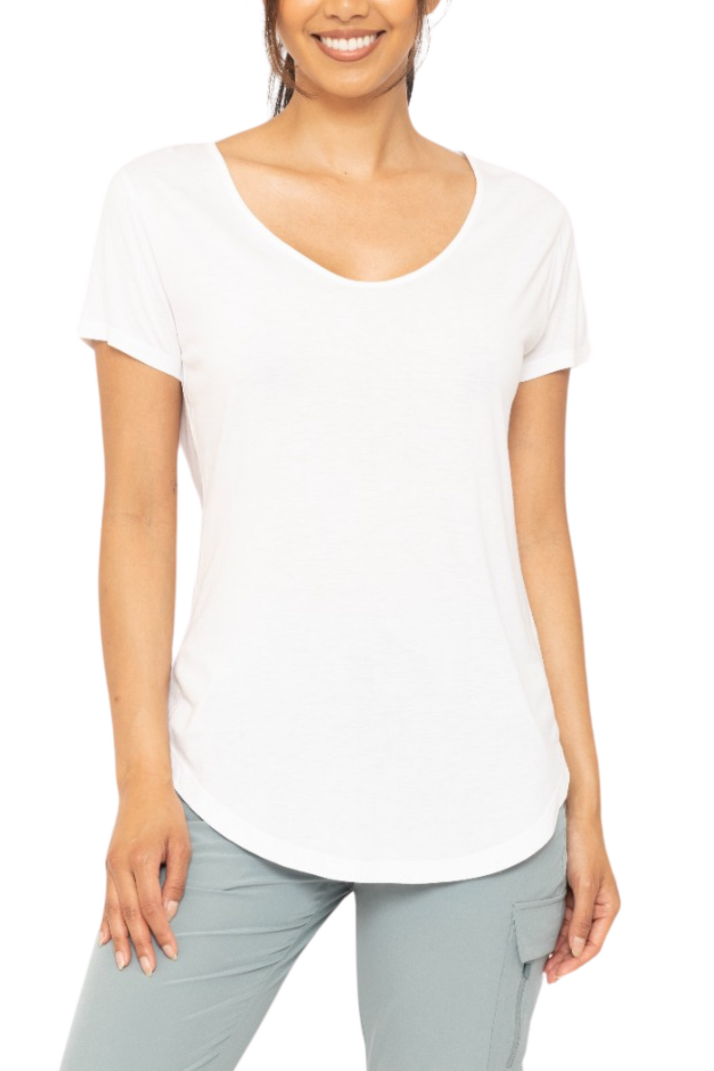 Classic Fit Tulip Hem Tee