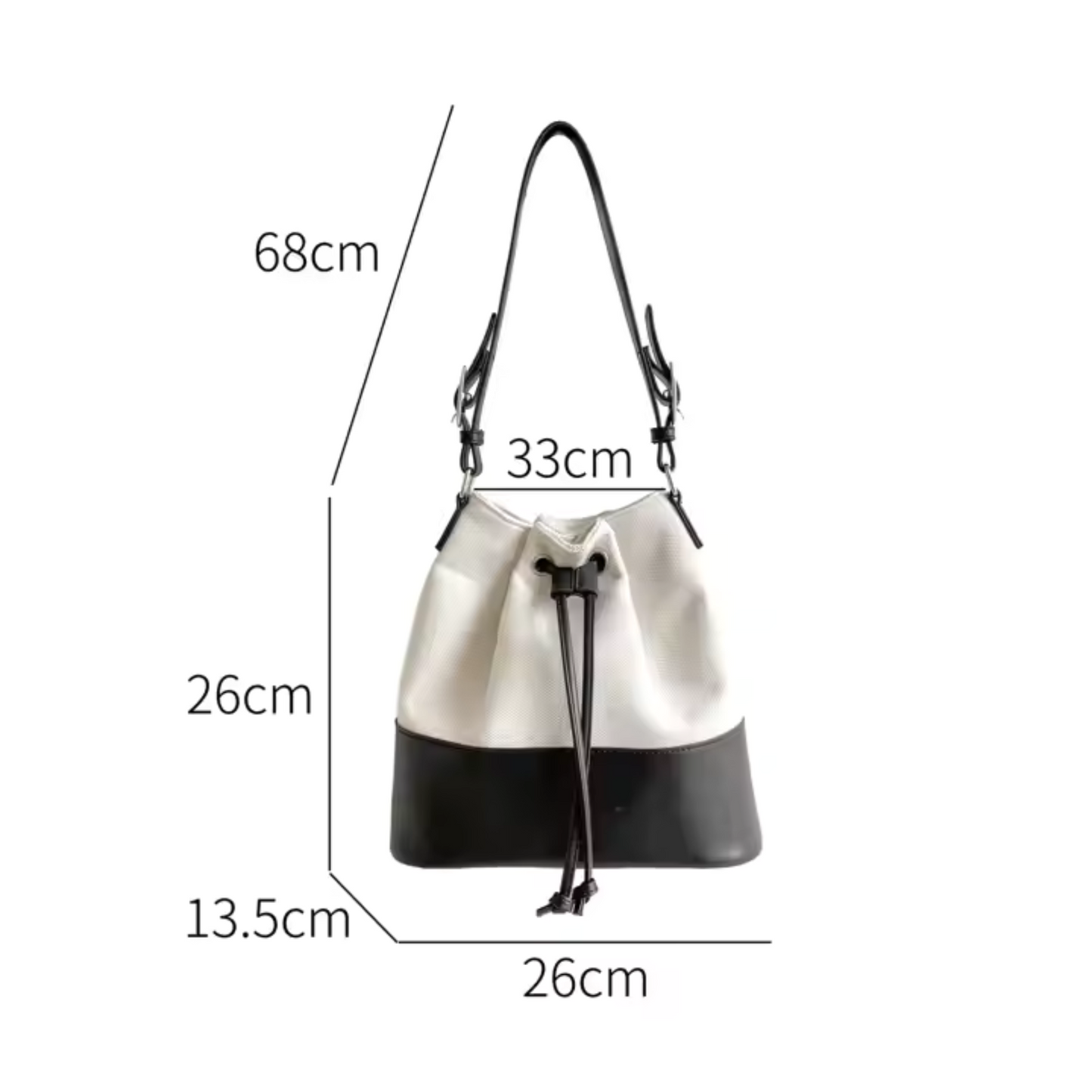 Oversized Canvas Bucket Bag