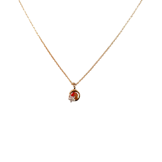 Dainty Coin Star Pendant Necklace