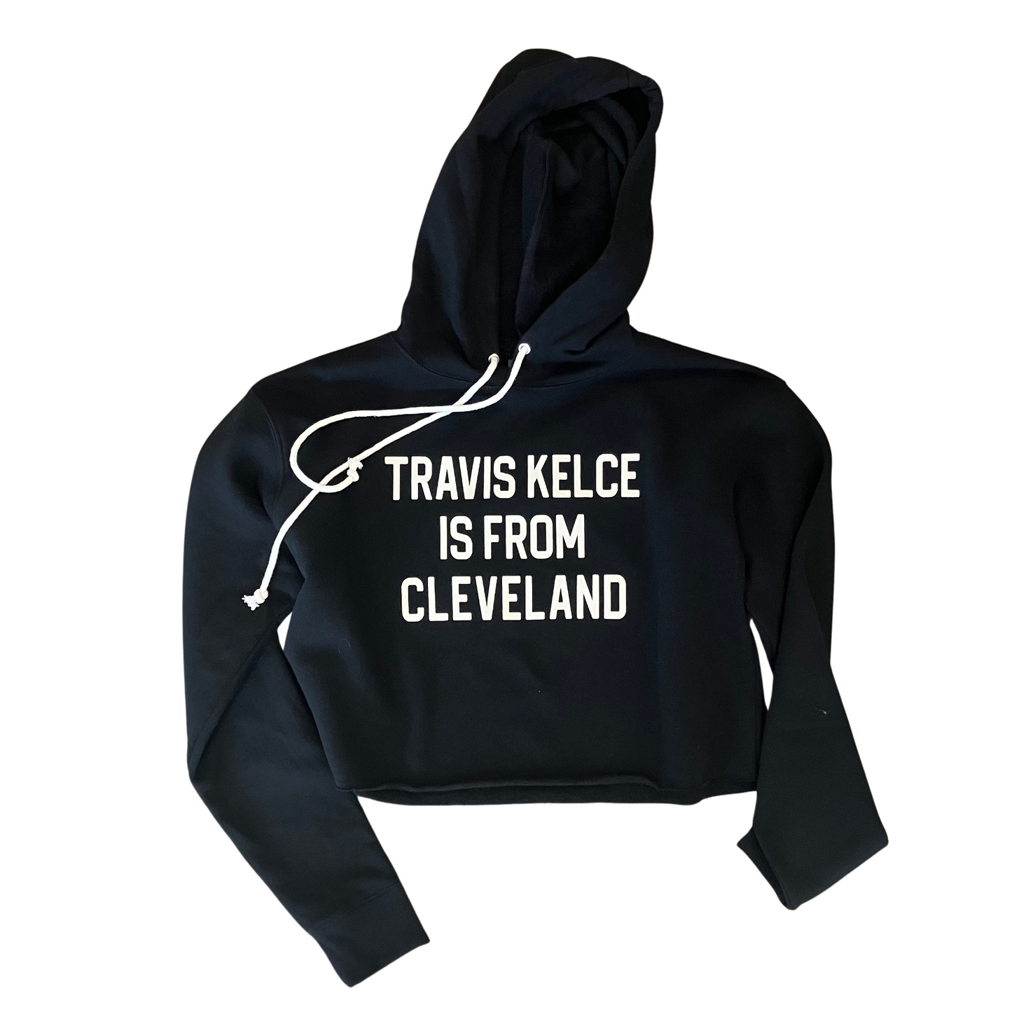 Travis Kelce is from Cleveland Cropped Hoodie