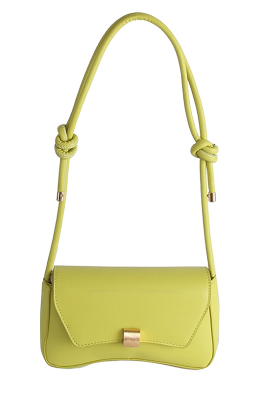 Vegan Leather Rope Strap Shoulder Bag