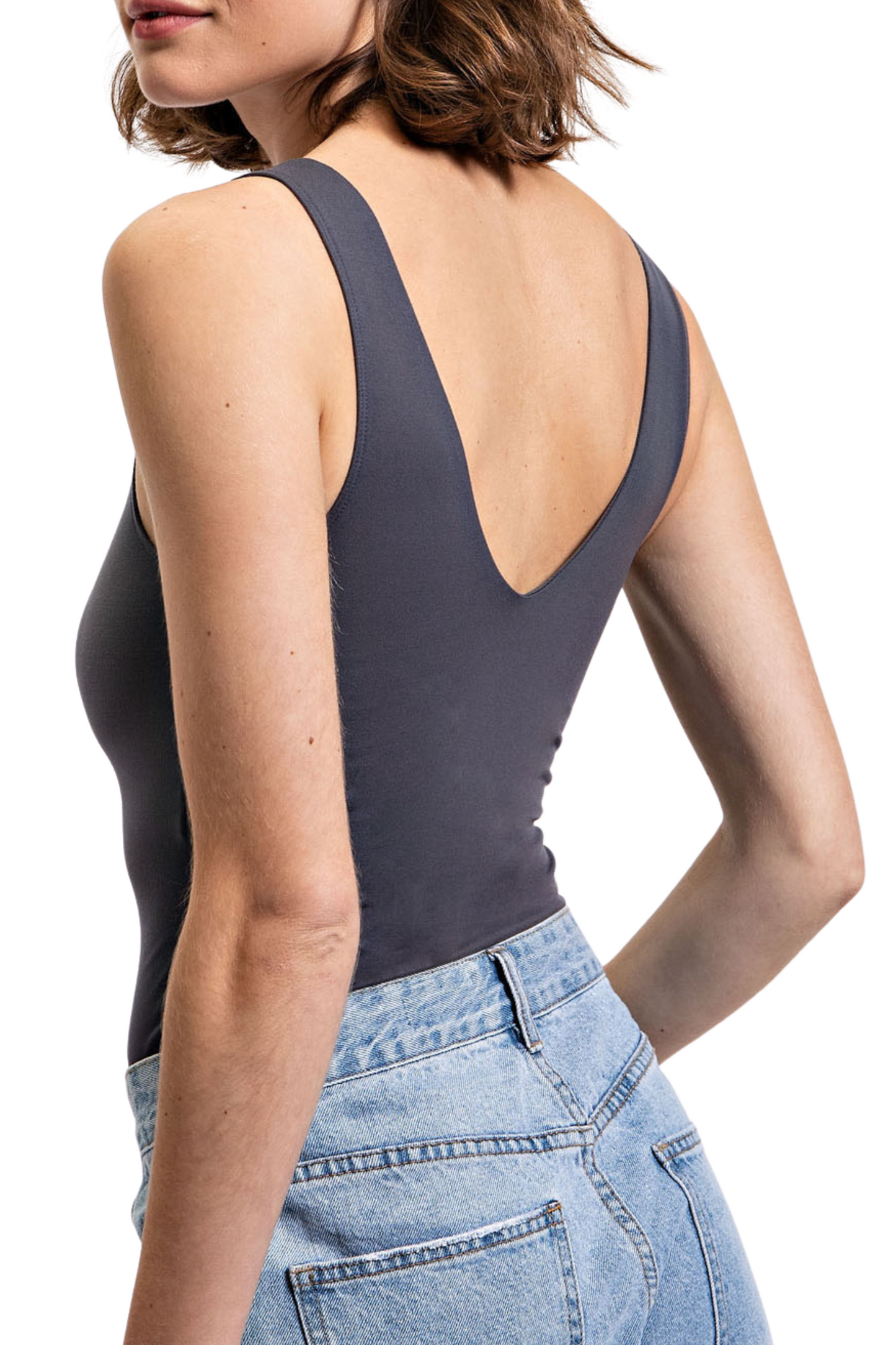 Butter Sweetheart Neckline Tank Bodysuit