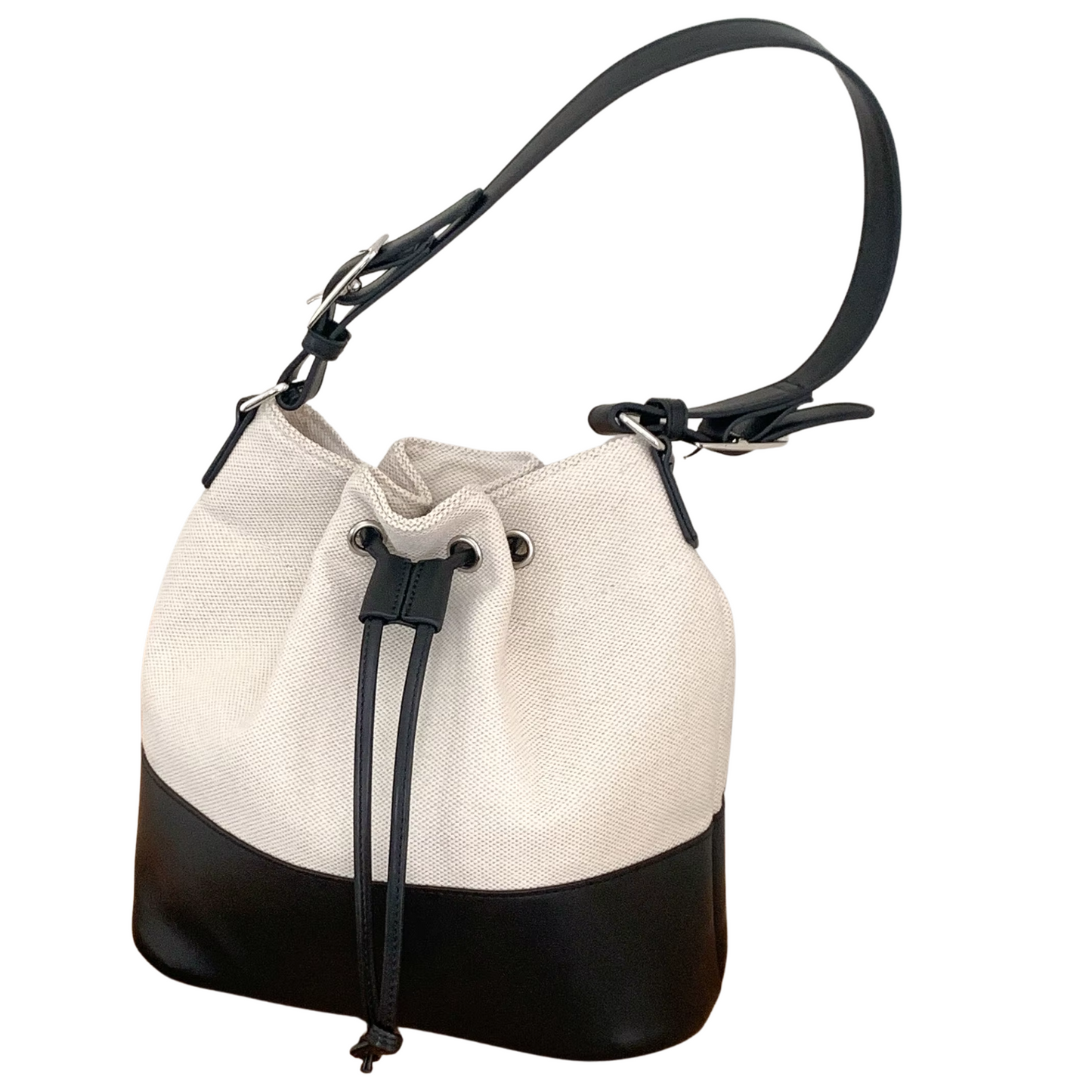 Oversized Canvas Bucket Bag