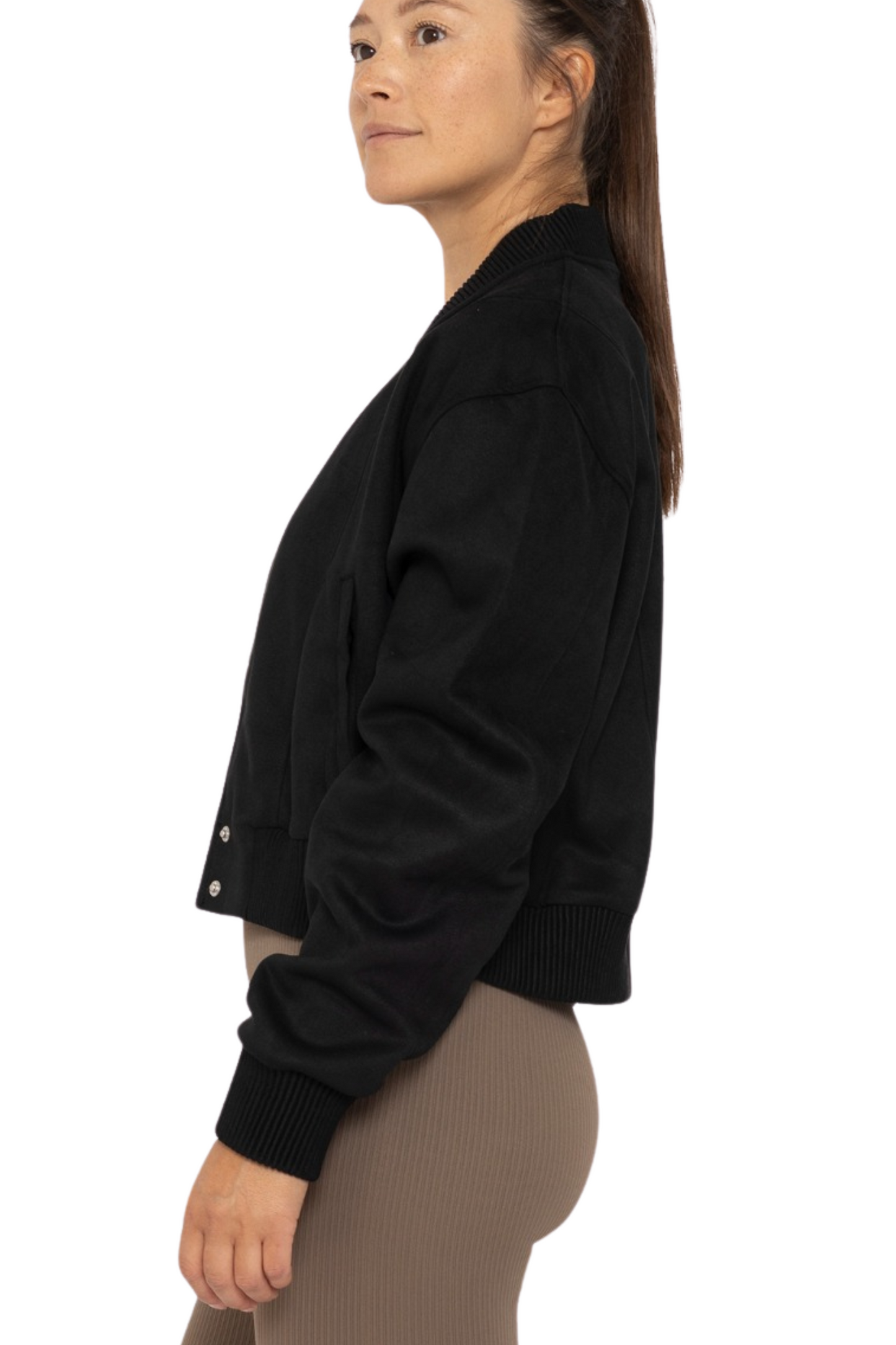 Suede Bomber Jacket