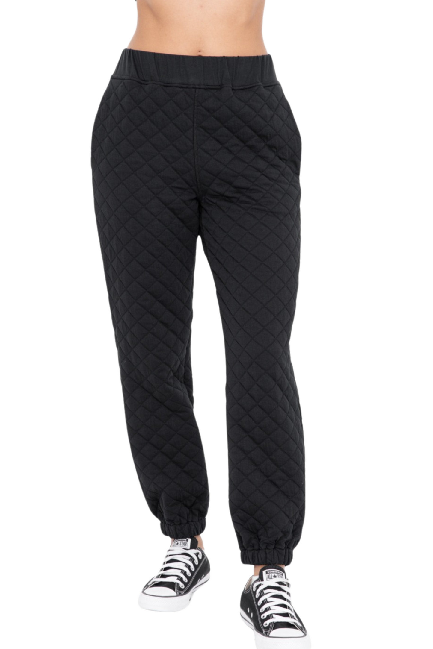 Quilted Jersey Joggers