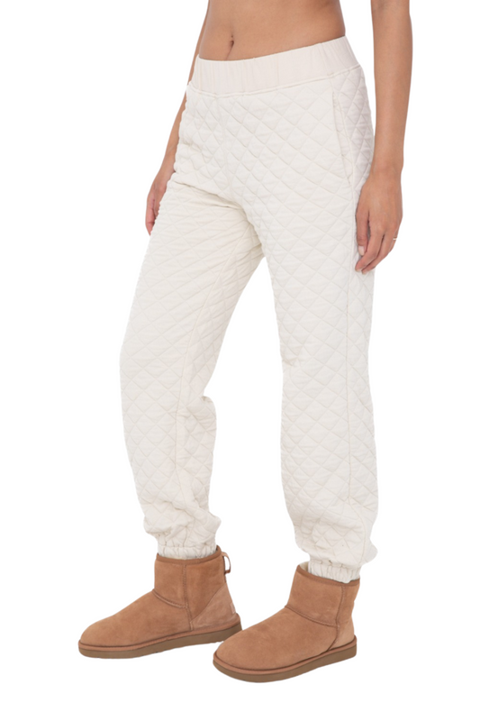 Quilted Jersey Joggers