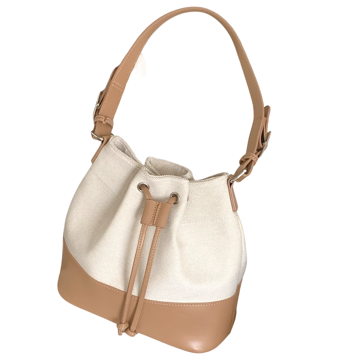 Oversized Canvas Bucket Bag