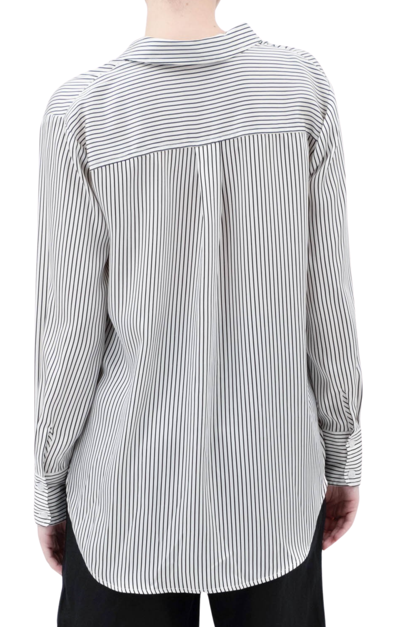 Pinstripe Button Up Woven Top