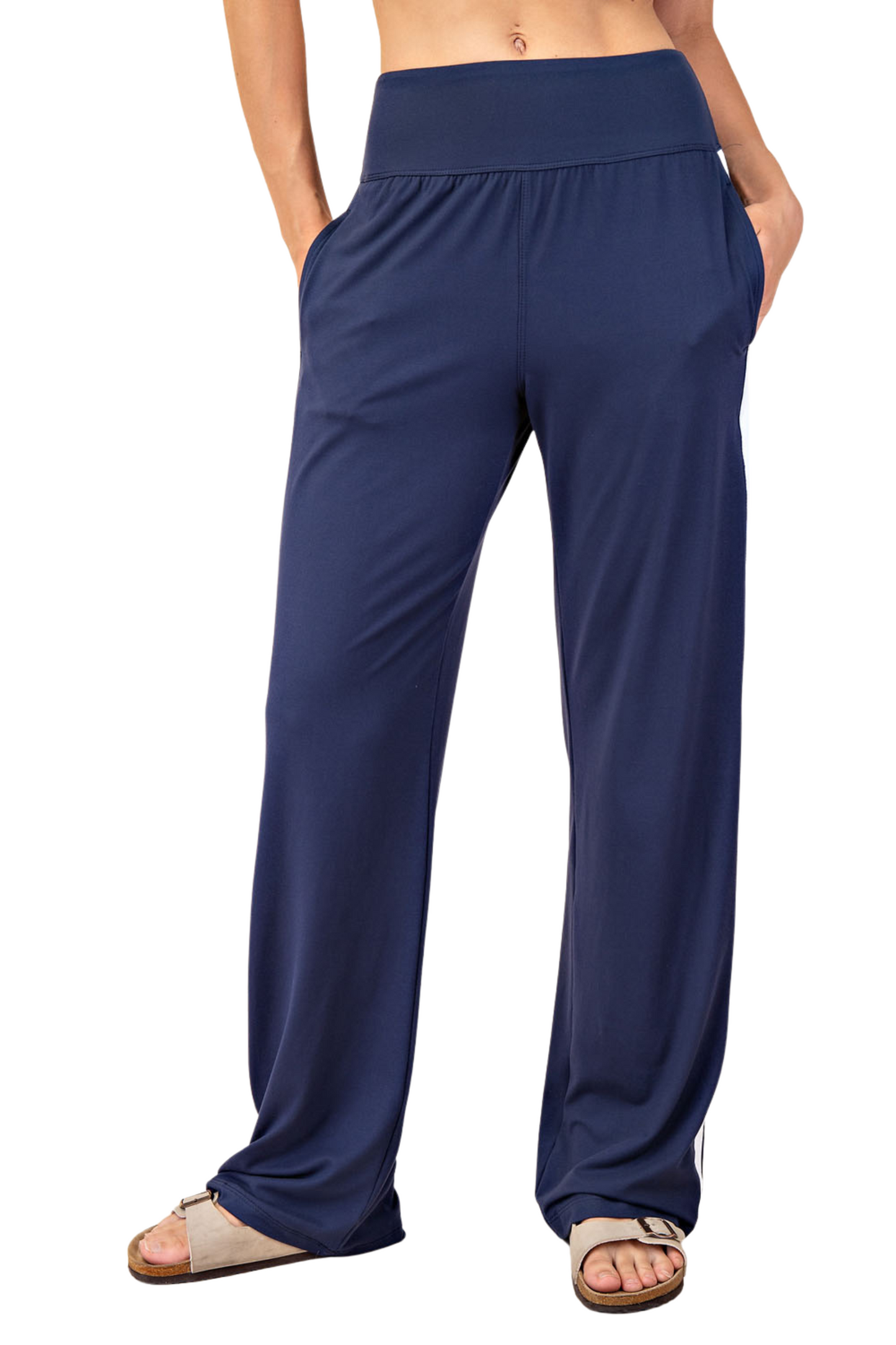 Butter Striping Straight Leg Pant
