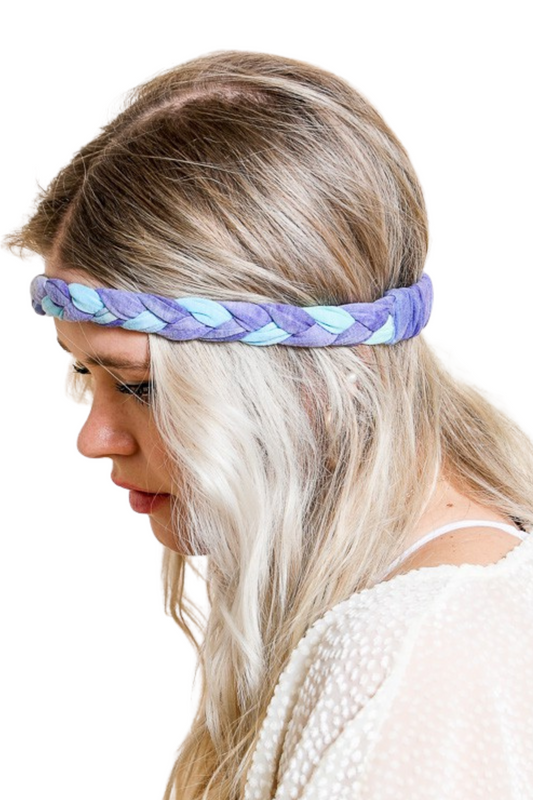 Tie Dye Braided Headwrap