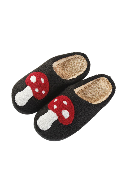 Mushroom Plushy Slippers