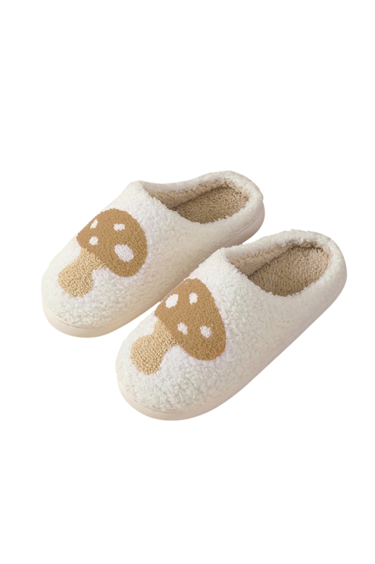Mushroom Plush Slippers