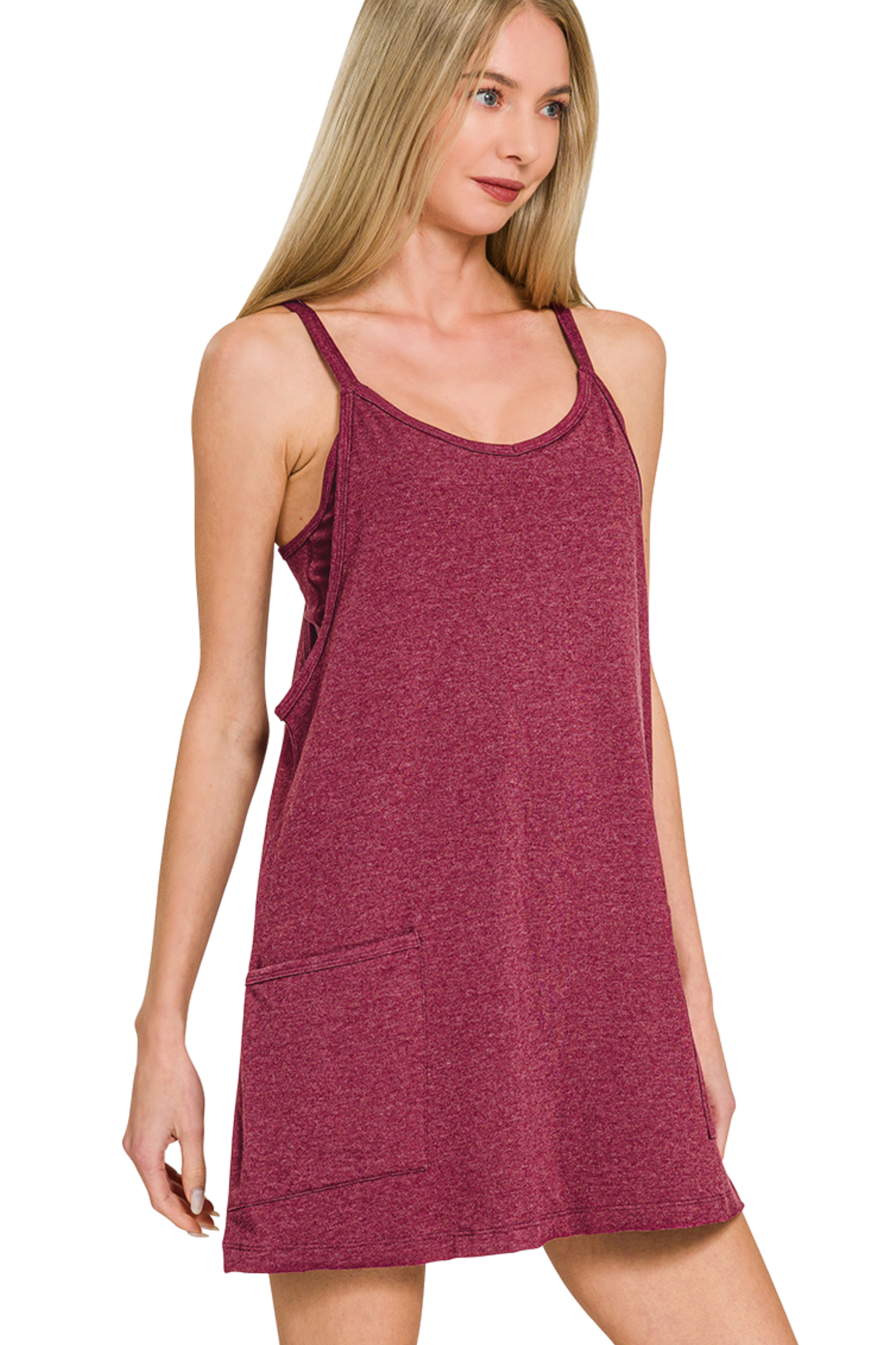 Mini Cami Dress with Built-In Shorts