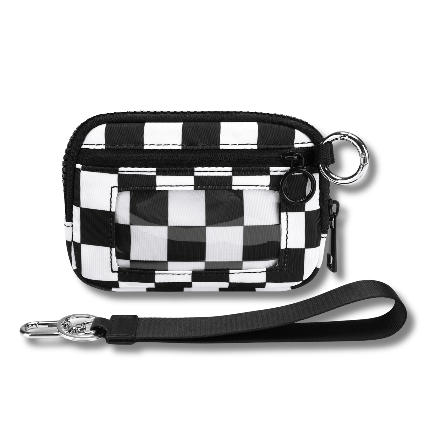 Weatherproof 3 Zip Wallet with Wristlet Strap