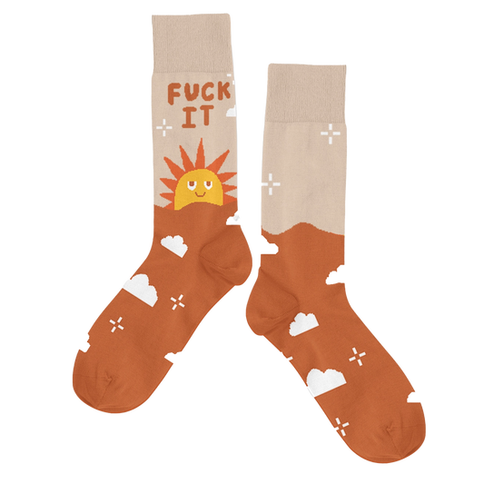Silly Sayings Crew Socks