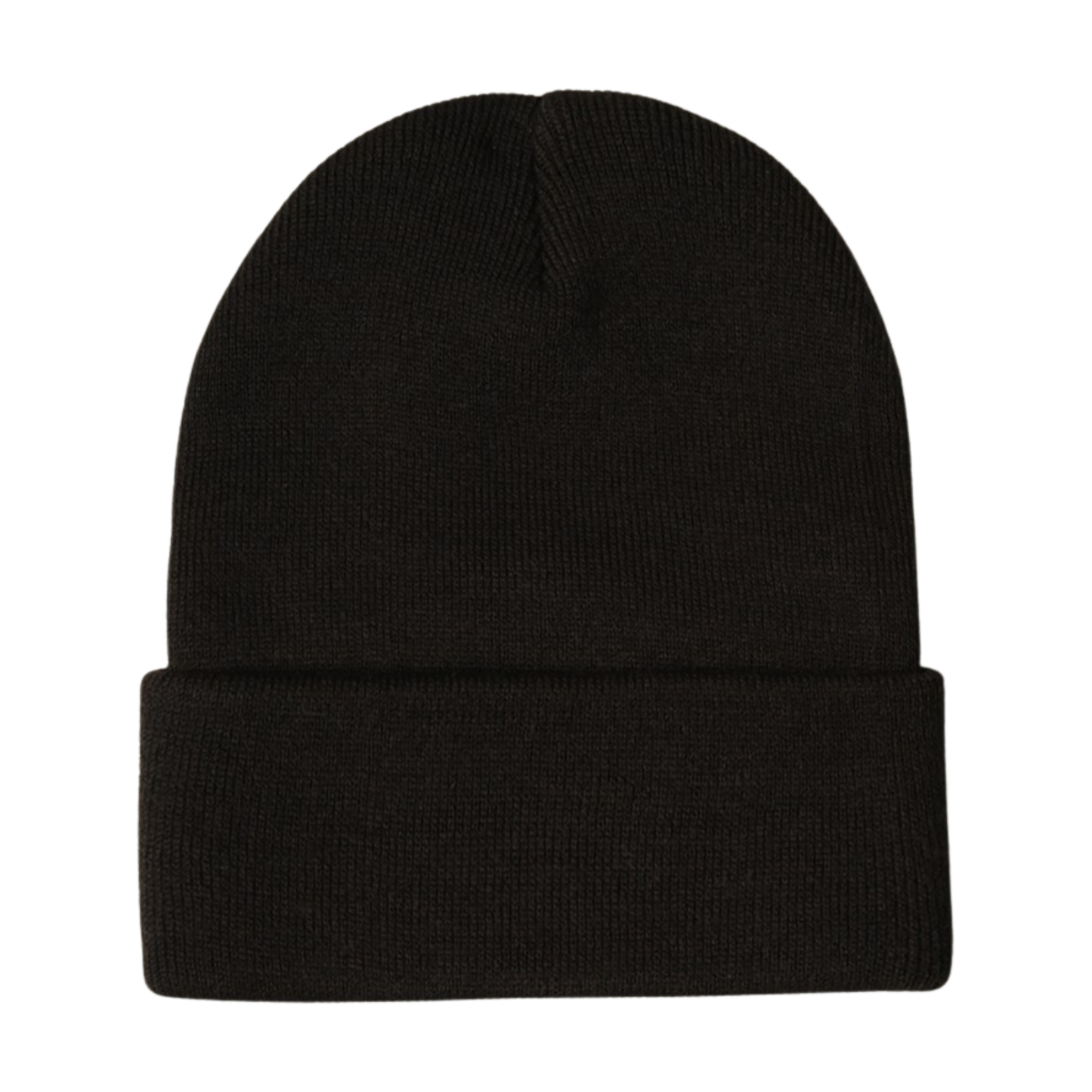 Unisex Solid Knit Cuffed Beanie
