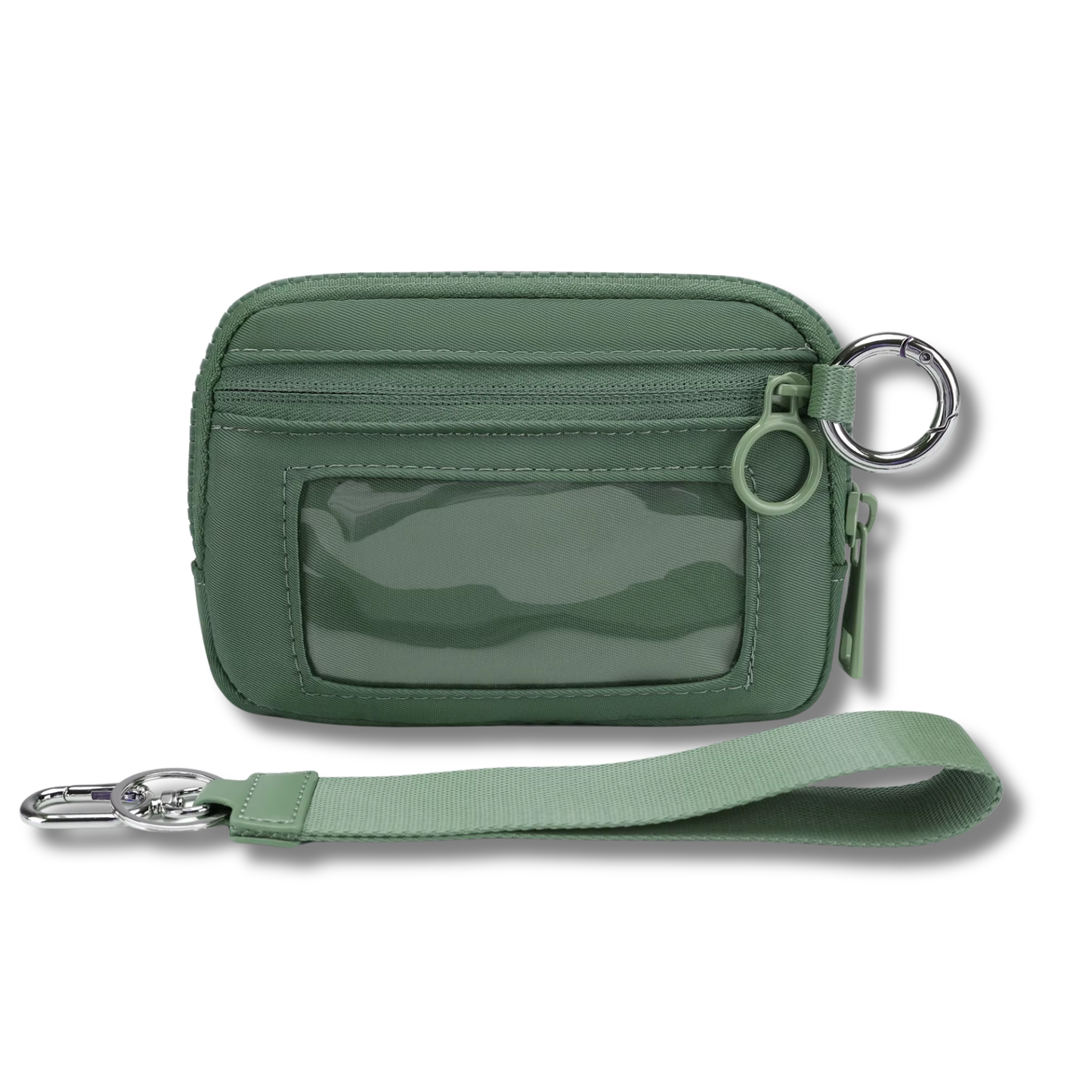 Weatherproof 3 Zip Wallet with Wristlet Strap