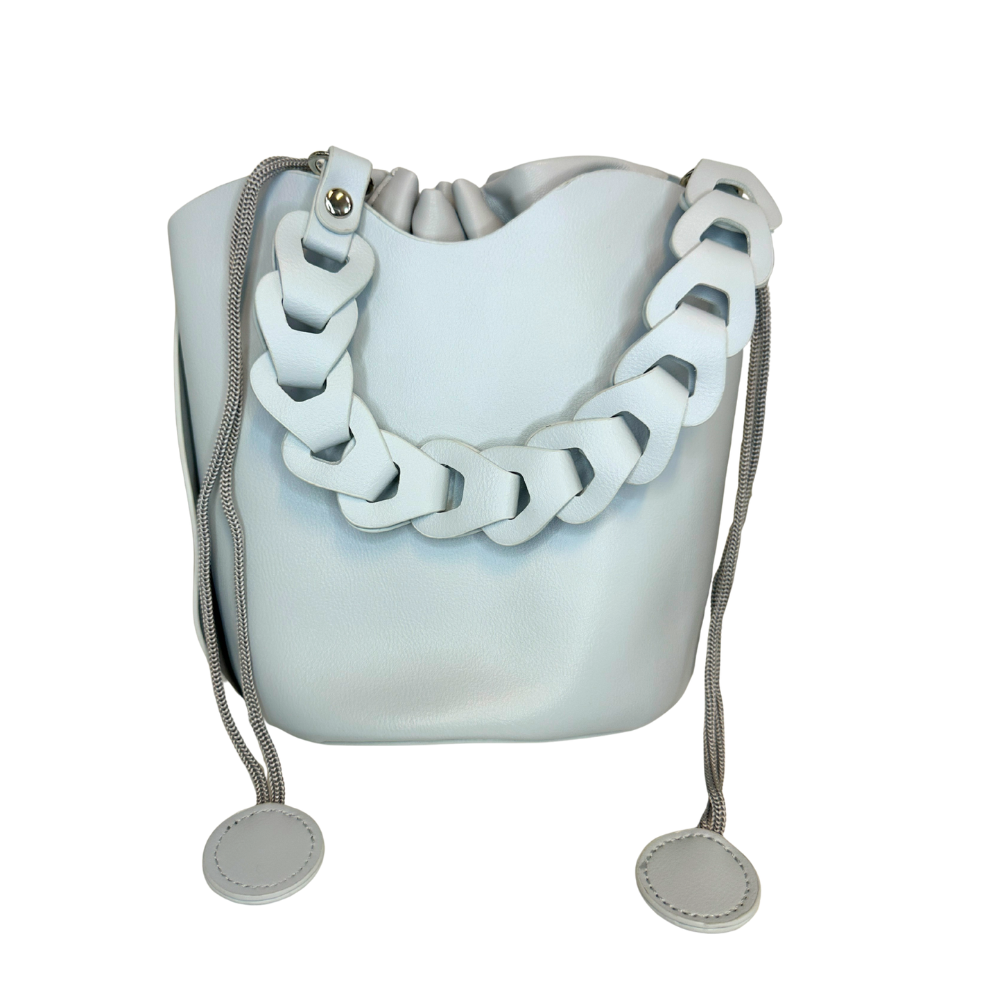 Structured Tulip  Bucket Bag with Inner Drawstring