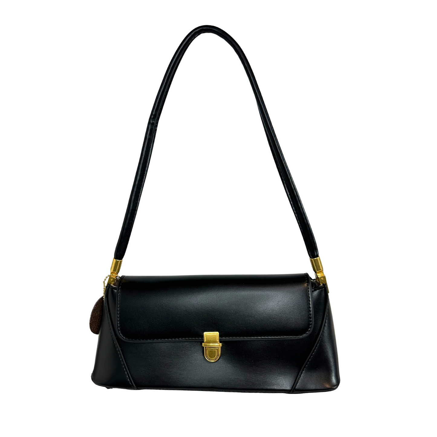 Vintage Style Envelope Shoulder Bag with Front Latch Closure