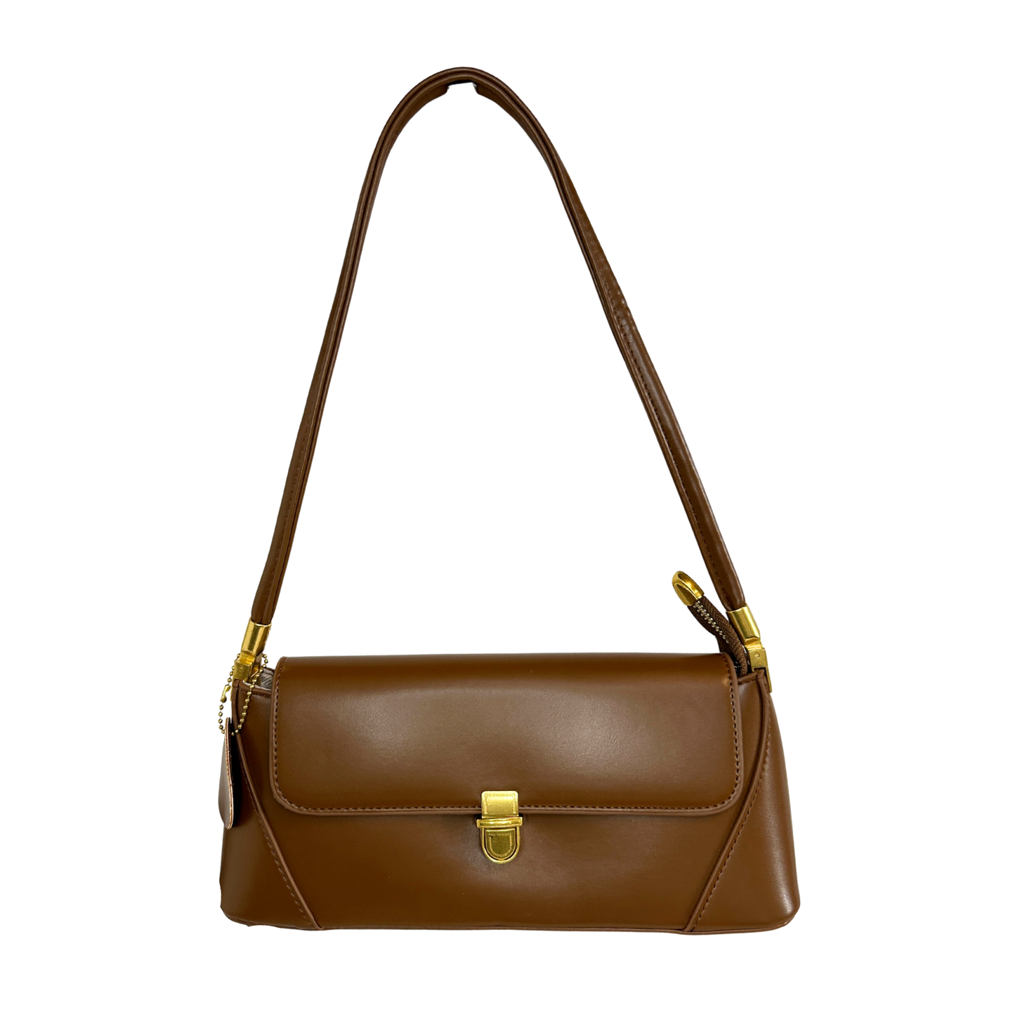 Vintage Style Envelope Shoulder Bag with Front Latch Closure
