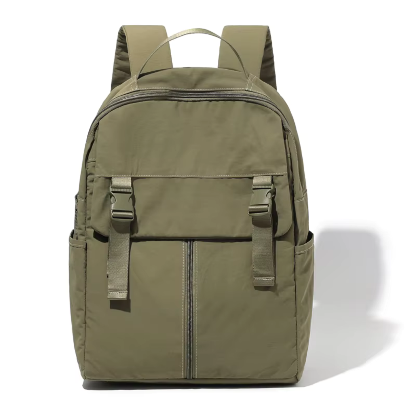Essential Travel Nylon Backpack with Buckles