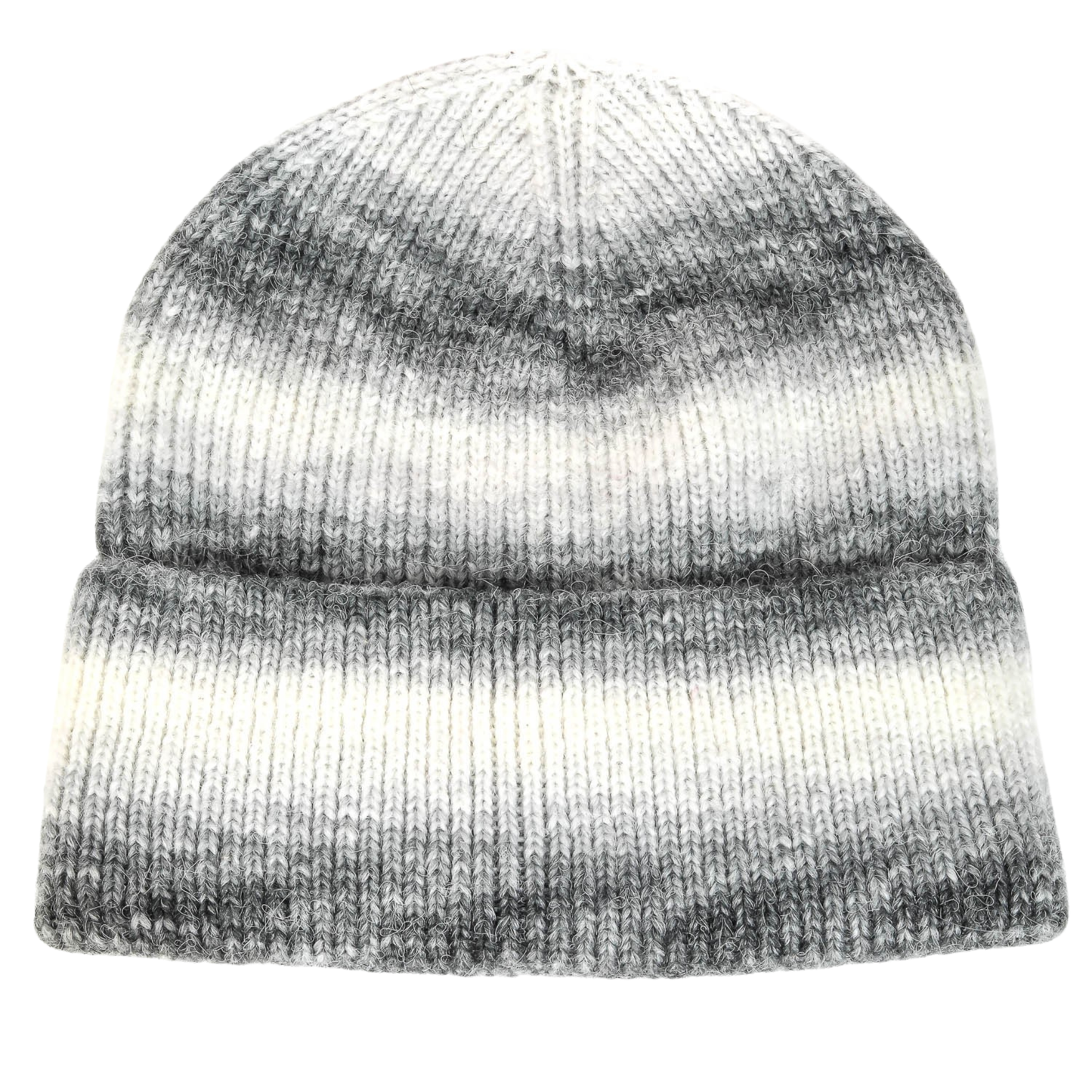 Ombre Striped Knit Beanie