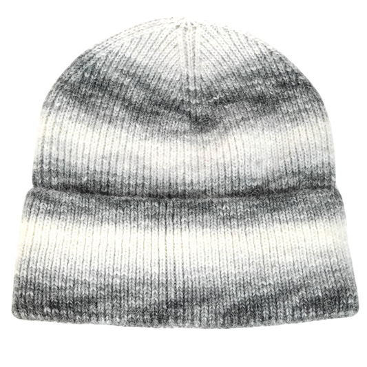 Ombre Striped Knit Beanie