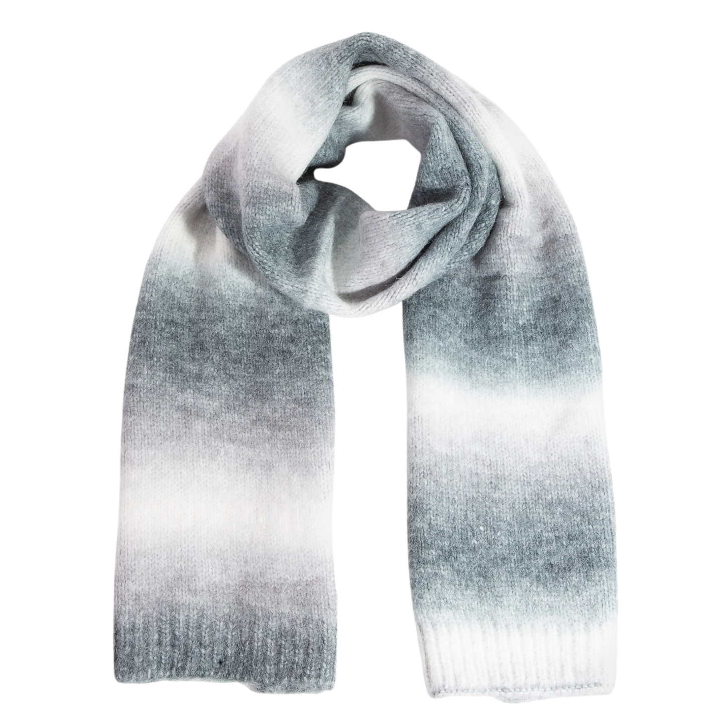 Ombre Knit Long Scarf