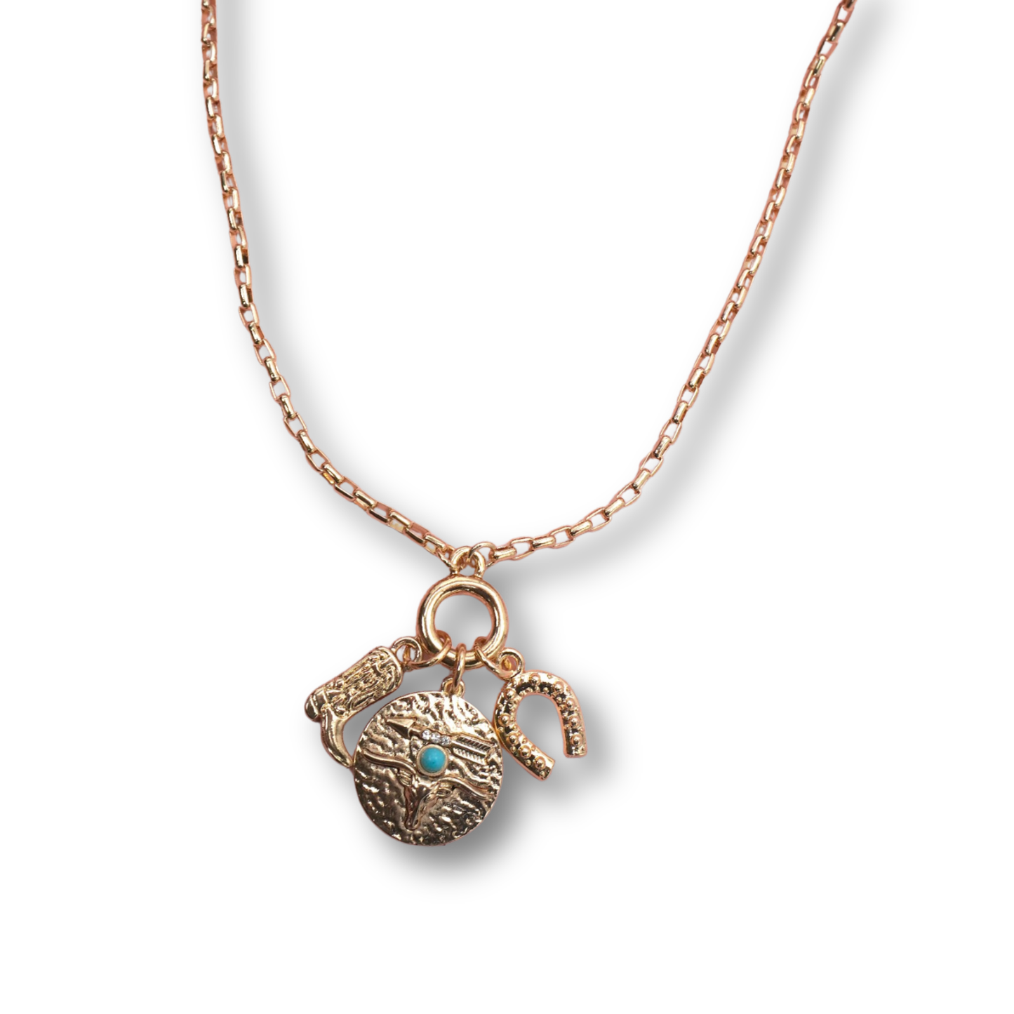 Western Cowgirl Charm Necklace