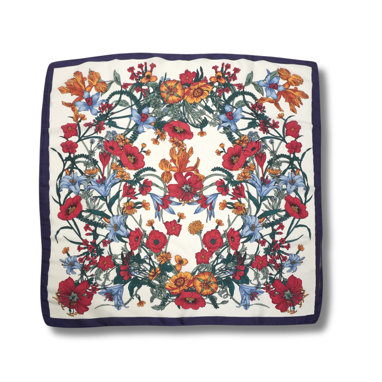Floral Print Bandana Square Scarf