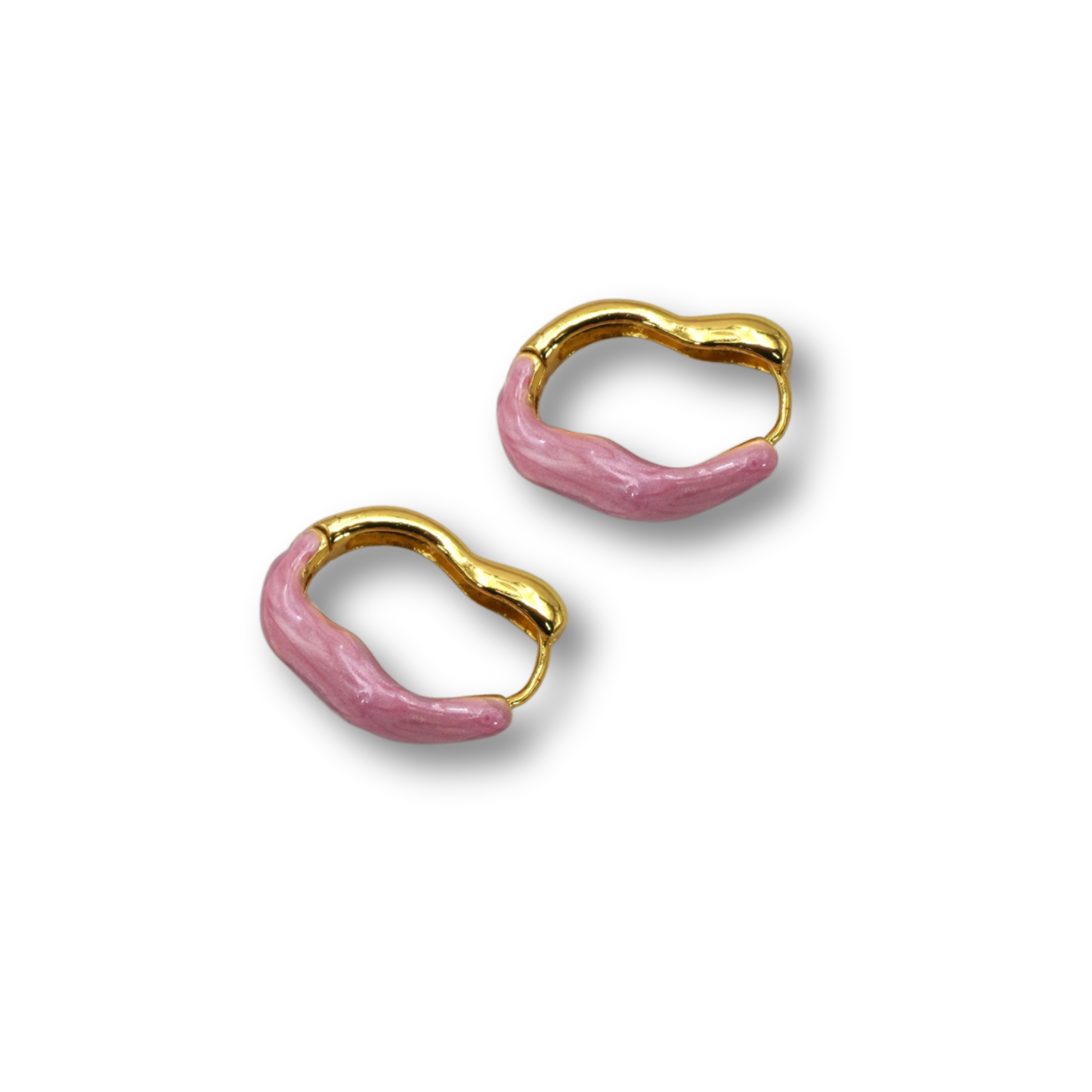 Abstract Gold & Epoxy Hoops