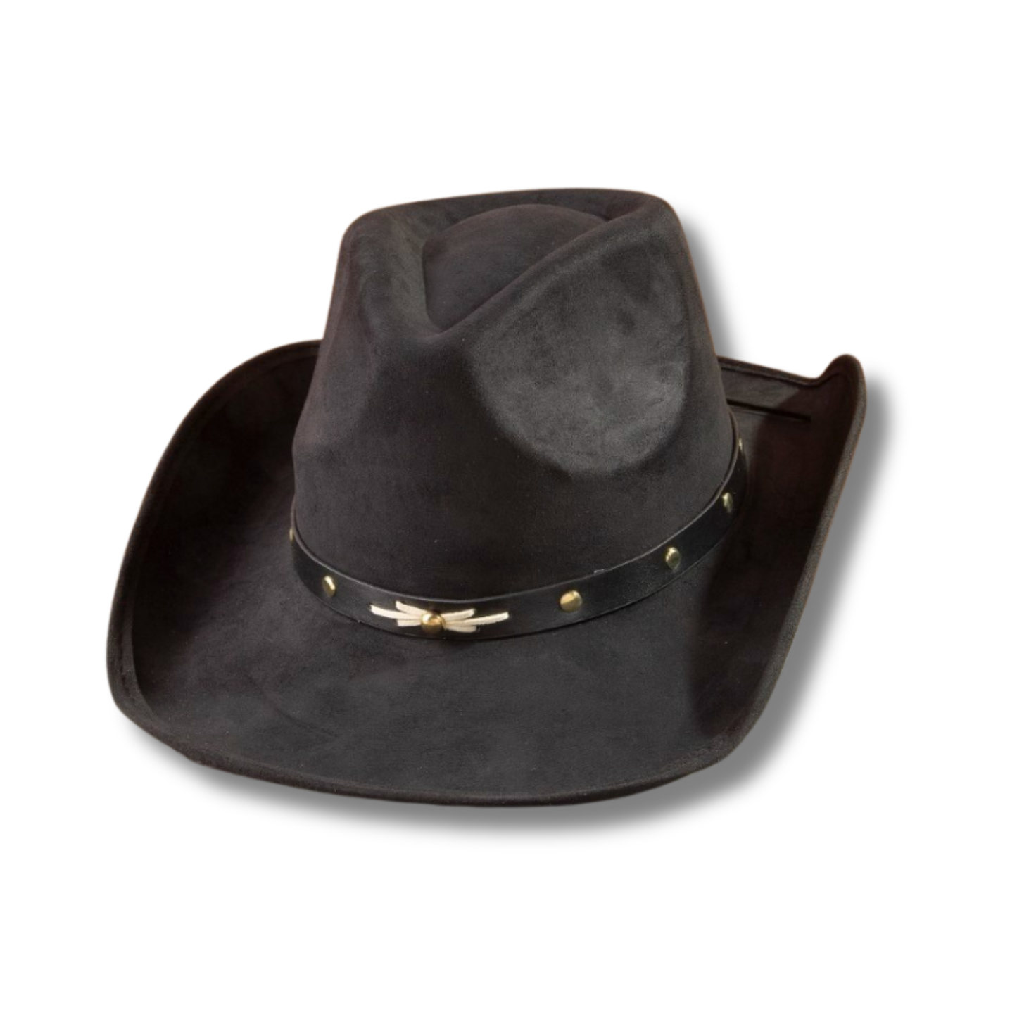Studded Ribbon Bow Strap Cowboy Hat