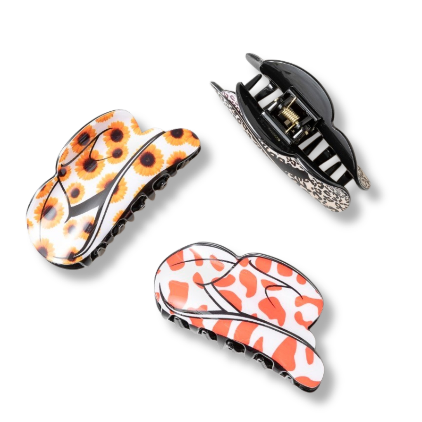 Cowgirl Hat Claw Clips