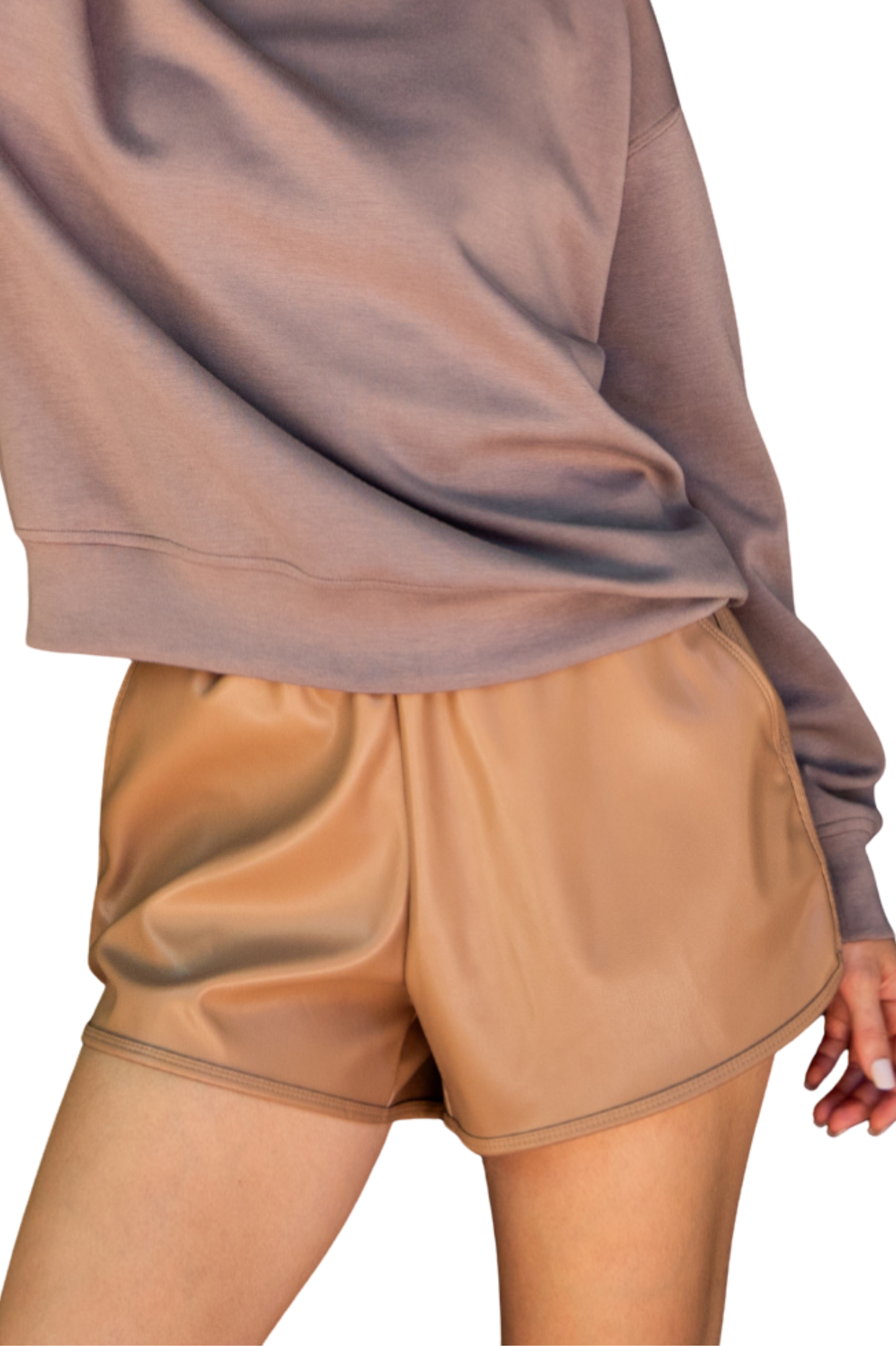 Vegan Leather Shorts