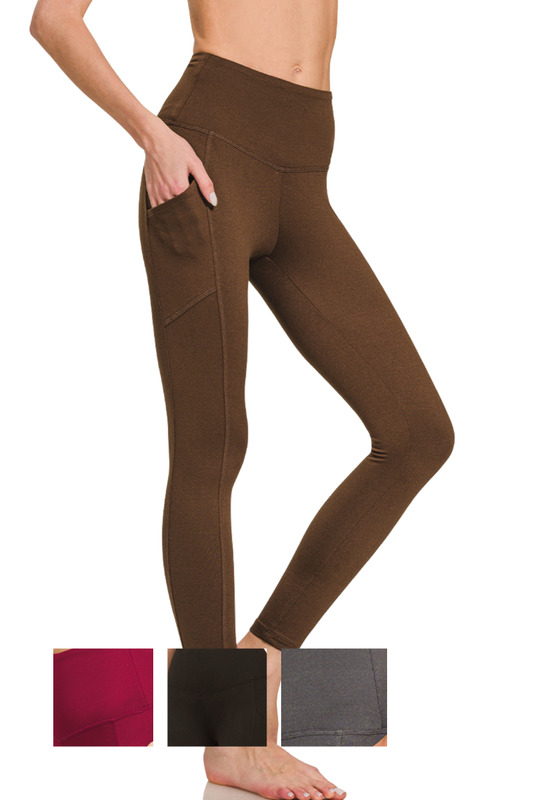 Brushed Full Length Pocket Leggings