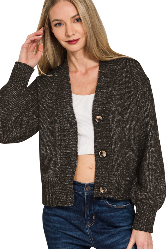 Knit Sweater Button Up Cardigan