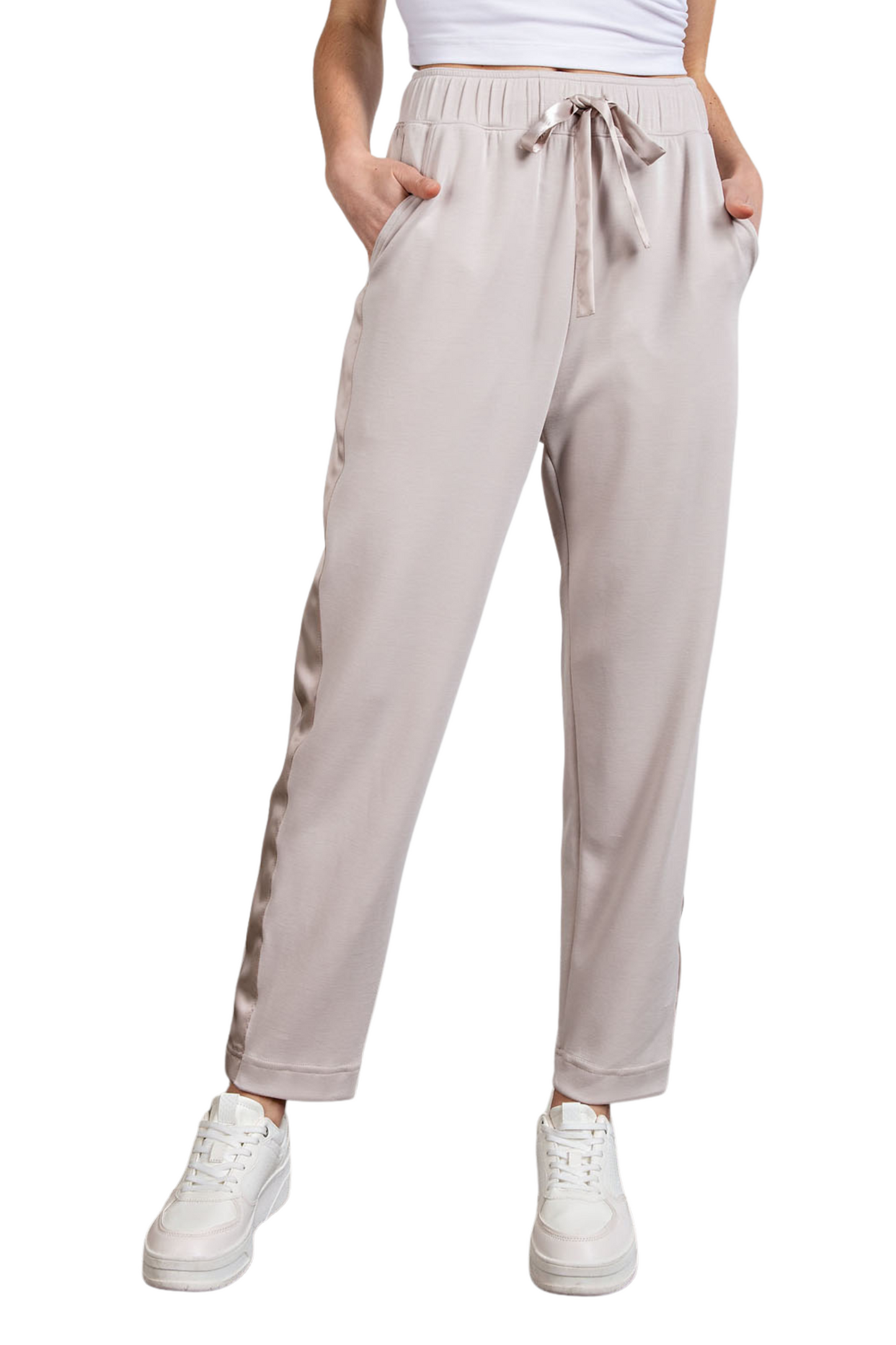 Scuba Straight Leg Pant with Ribbon Sides and Tie