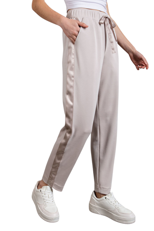 Scuba Straight Leg Pant with Ribbon Sides and Tie
