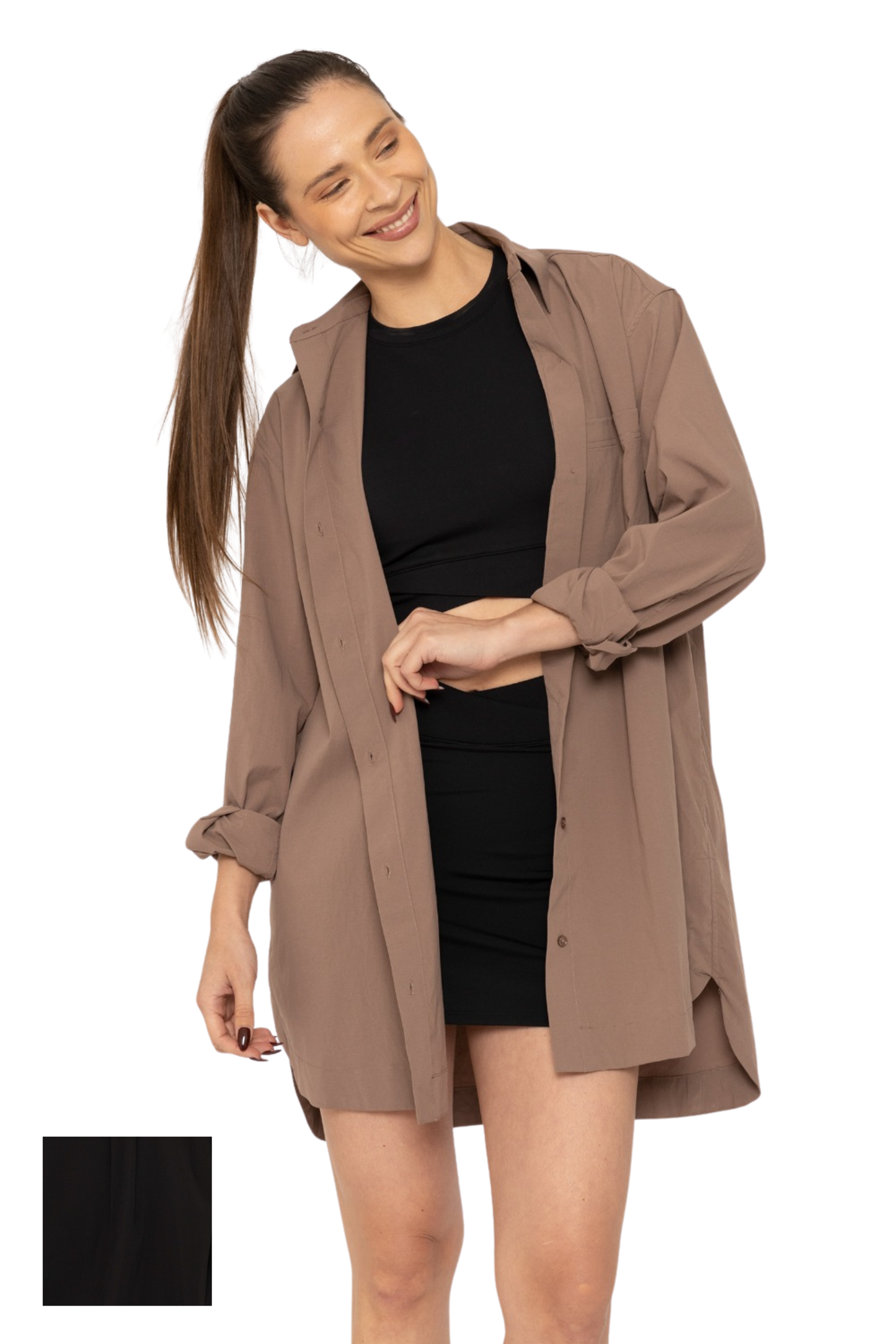 Classic Oversized Button-Up Tunic