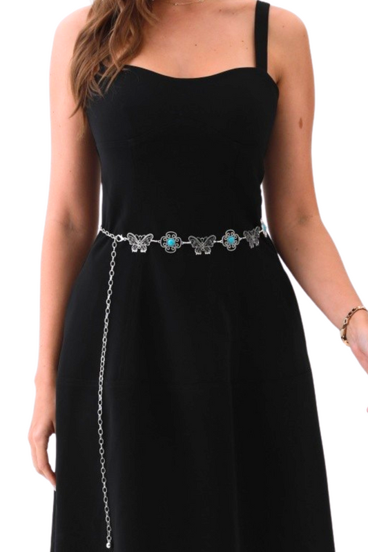 Vintage Boho Butterfly Chain Belt