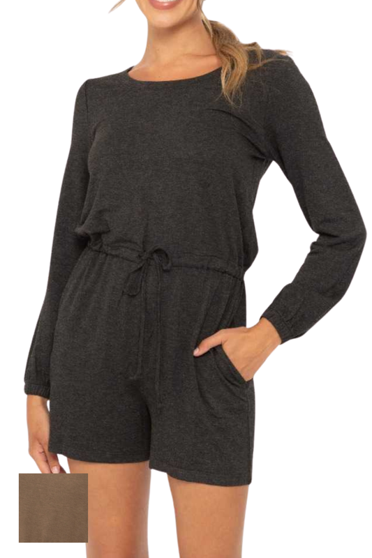 Cozy Long Sleeve Lounge Romper