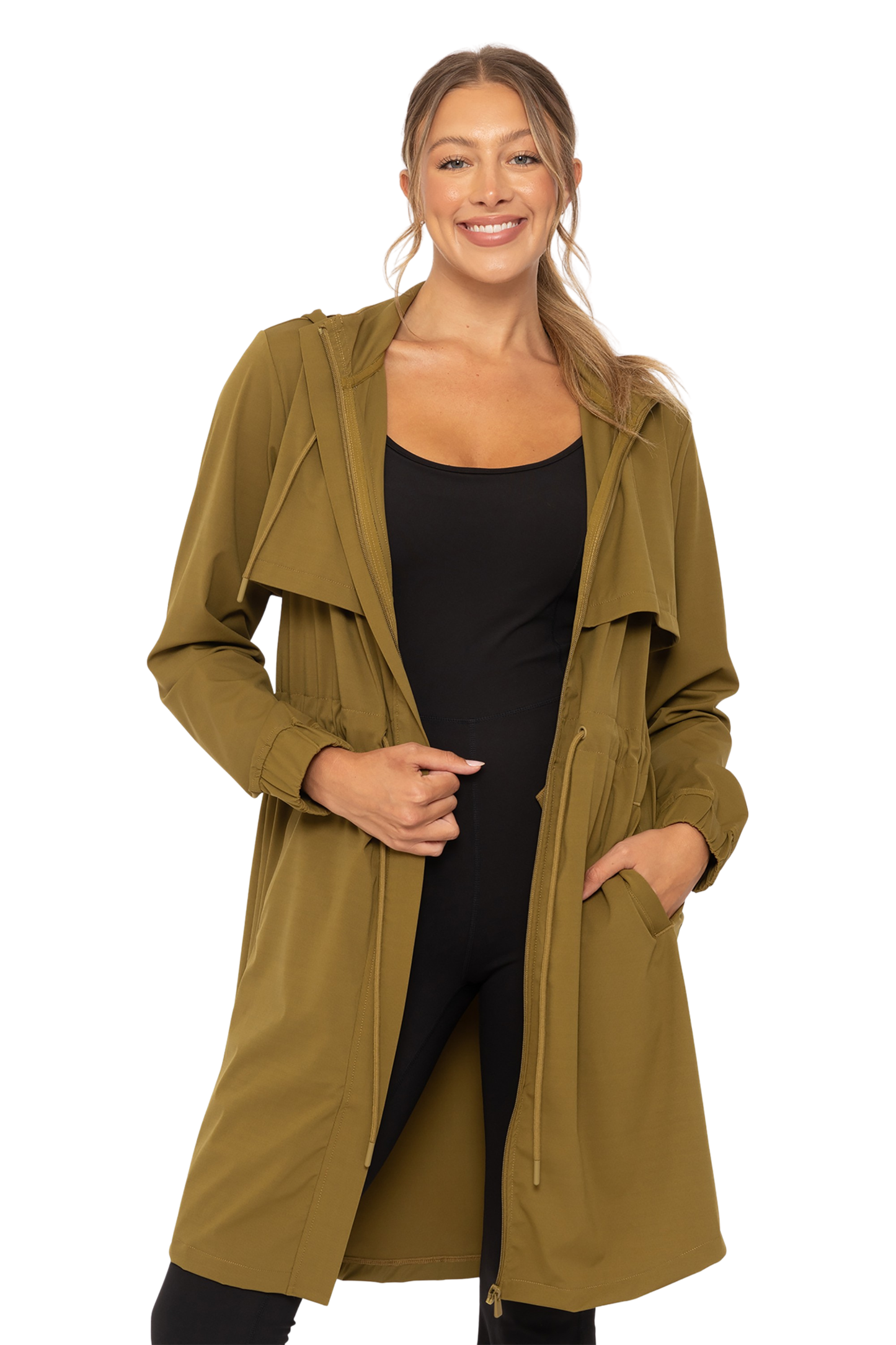 Mock Neck Longline Active Jacket