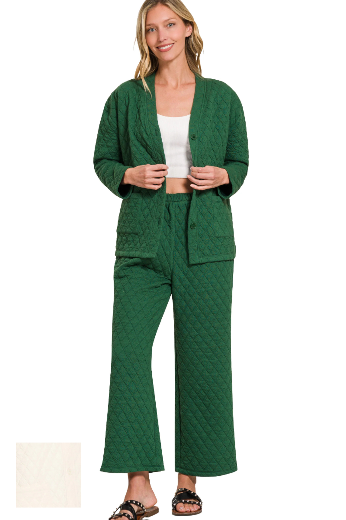 Quilted Jacket and Pants Set