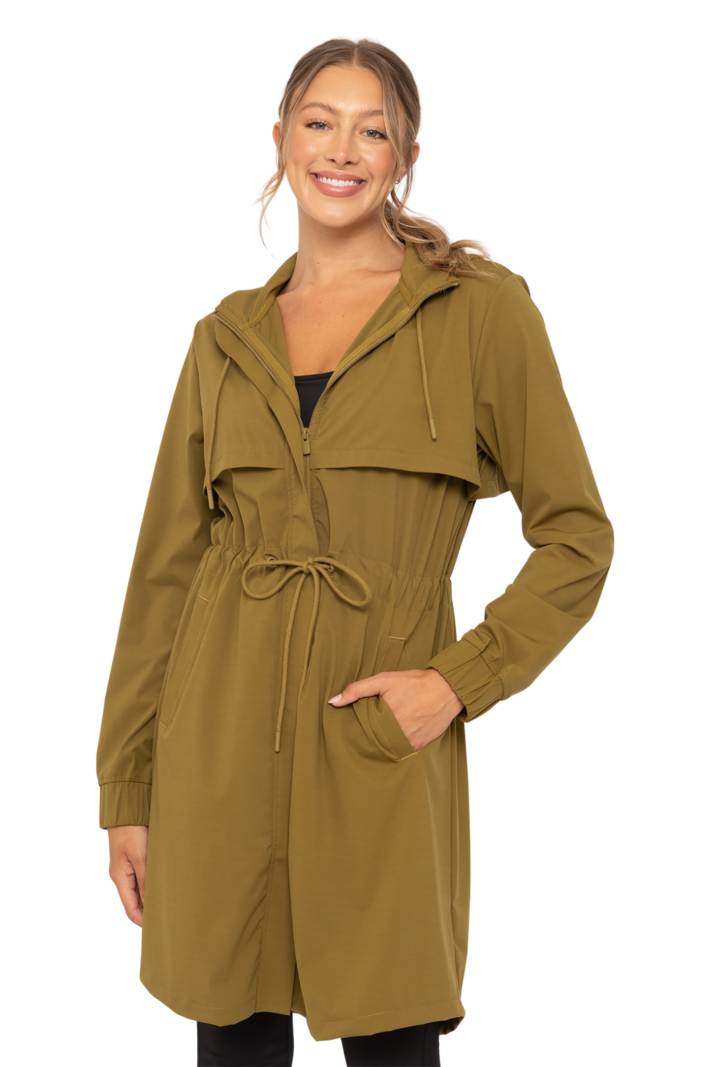 Mock Neck Longline Active Jacket