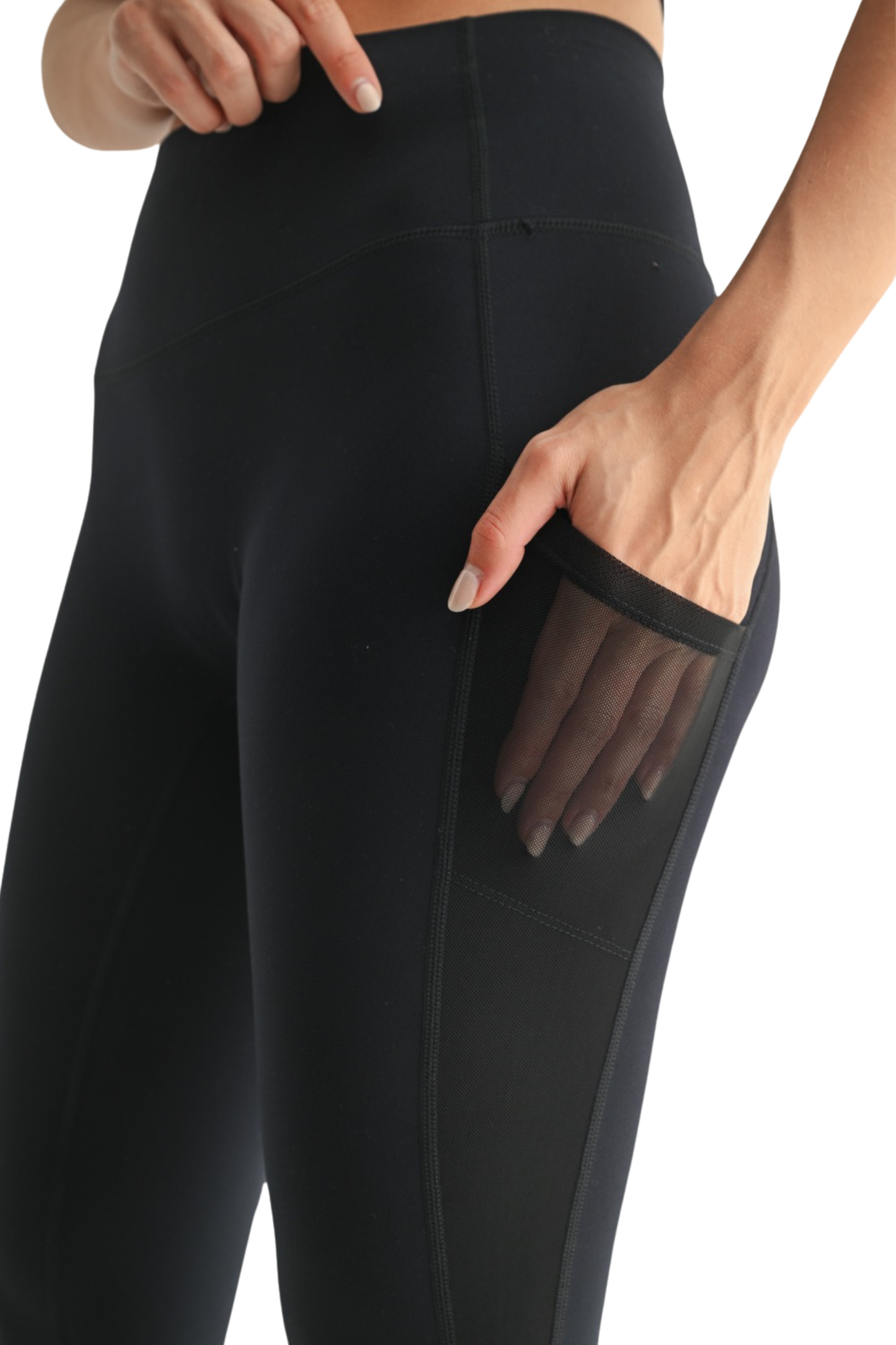 Performance Flare Leggings with Mesh Pockets