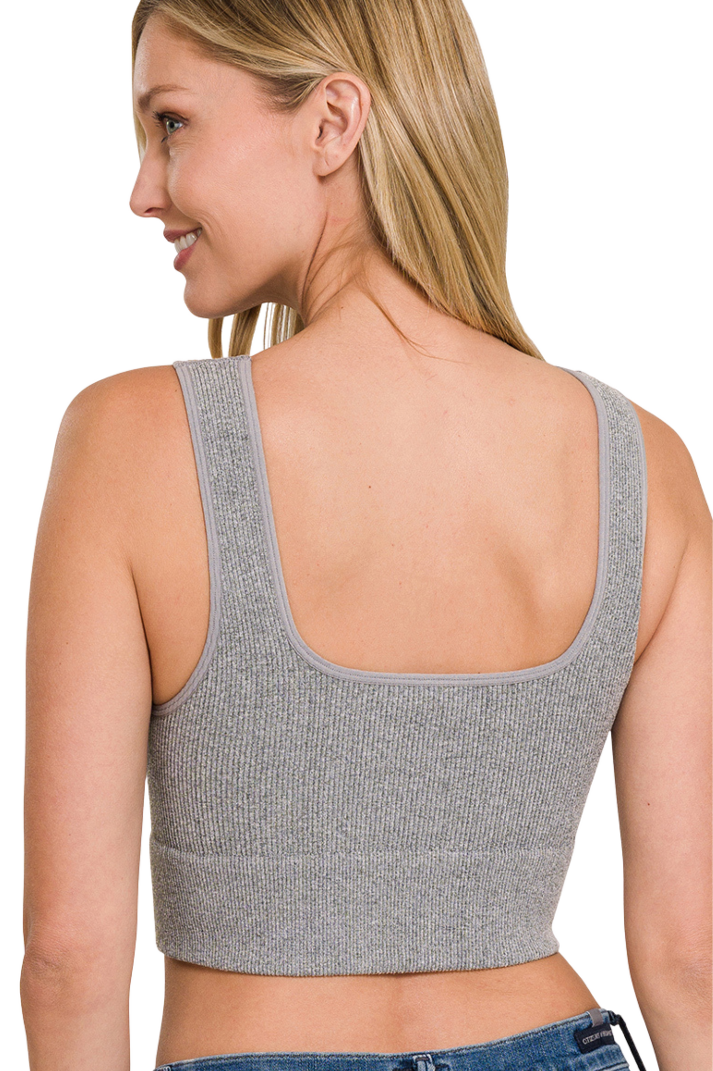Seamless Ribbed Cami Bralette