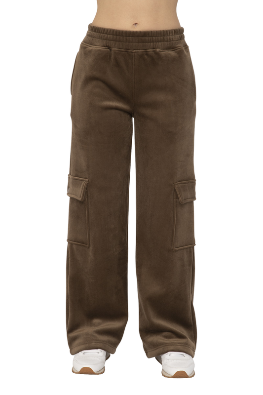 Plush Corduroy Cargo Pants