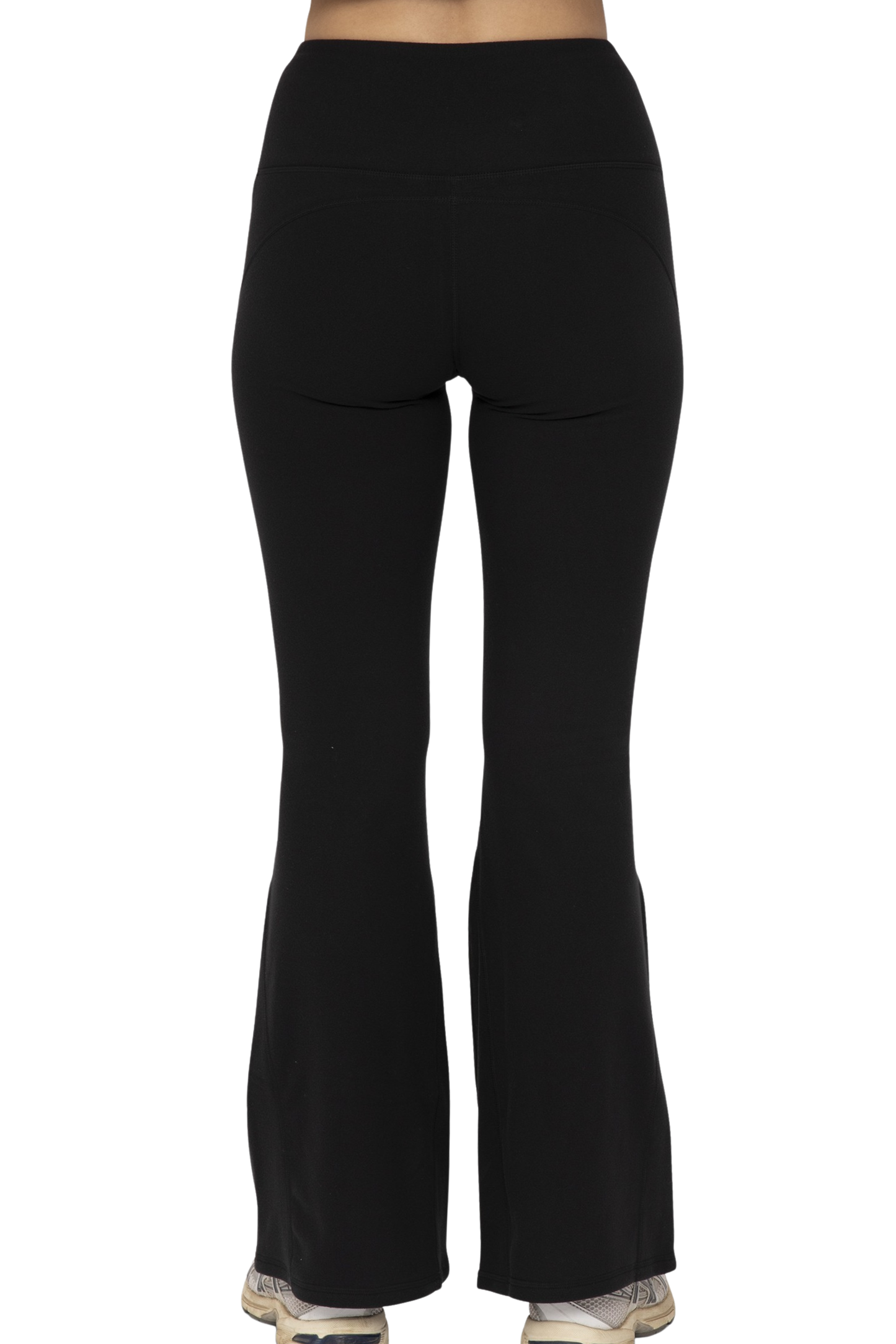 High Waisted Flare Fleece Leggings